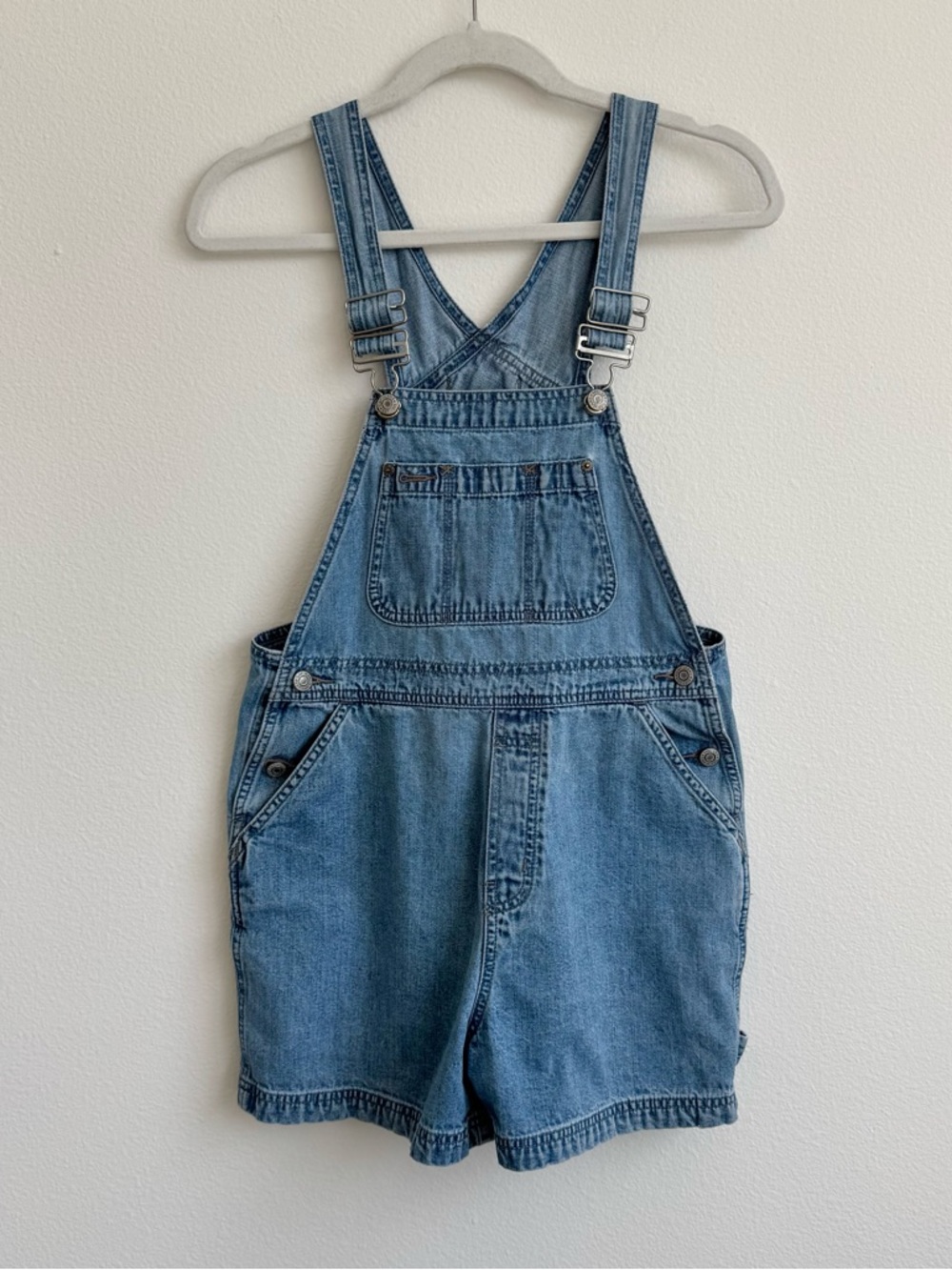 GAP Light Blue Denim Short Overalls